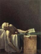 Jacques-Louis  David death of marat Germany oil painting artist